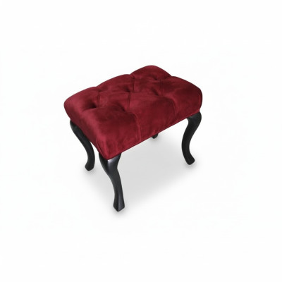 Ottoman Roma Designer Luxury Ottoman Upholstered Seat Textile Relax Side Sofa New