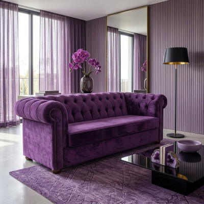 3-seater Chesterfield sofa couch sleeper sofa with bed function couches sofas fabric new