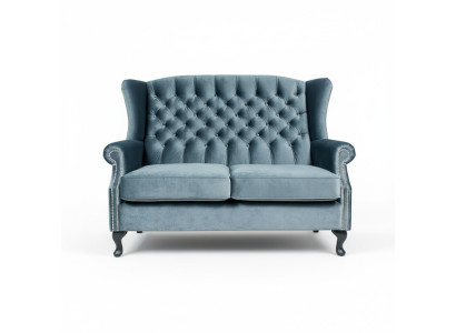 Sofa 2-seater Chesterfield upholstery design luxury couch sofas wing chair