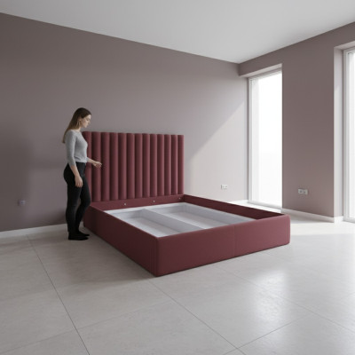 Chesterfield bed upholstery double hotel beds bedroom 180x200cm