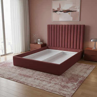 Chesterfield bed upholstery double hotel beds bedroom 180x200cm