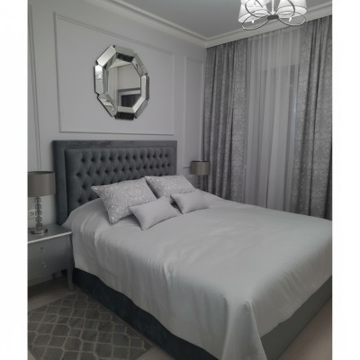 Chesterfield bed upholstered double hotel decor beds bedroom 140x200cm
