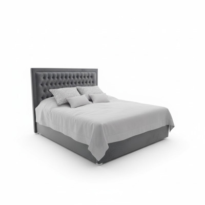 Chesterfield bed upholstered double hotel decor beds bedroom 140x200cm
