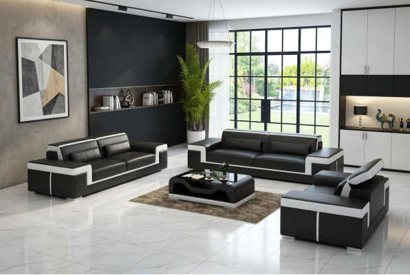 Sofa set couch upholstery sofa 3+1+1 complete set set 3-piece.