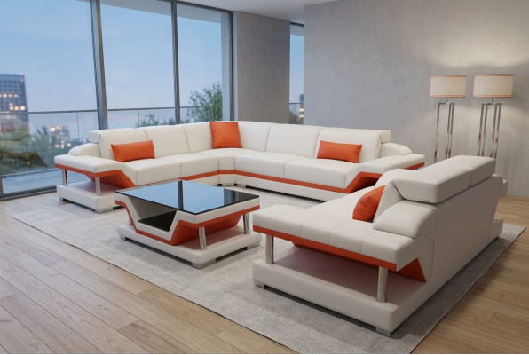 Corner sofa sofa corner unit coffee table complete set seat upholstery sectional sofa couch USB