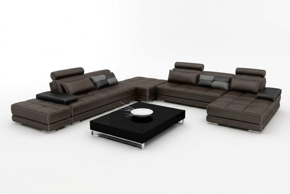 Leather sofa couch living landscape corner sofa corner set design modern sofa + USB new