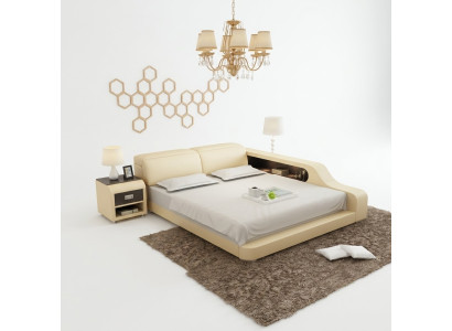 Waterbed Hotel Double Bed Complete Beds Leather Bed Water With USB Upholstered Bed