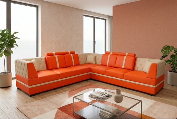 Corner sofa with USB upholstery corner living room landscape designer couches textile new