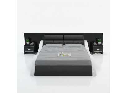 Waterbed Hotel Double Bed Beds With USB Complete Leather Bed Water Upholstered Bed