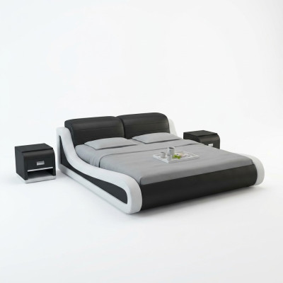 Water bed hotel double bed beds + USB complete leather bed water upholstered bed