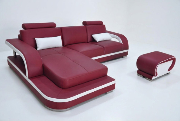 Design corner sofa couch leather multifunction sofas living landscape textile