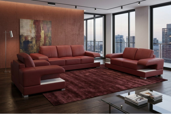 Design corner sofa couch leather upholstery multifunction sofas living landscape