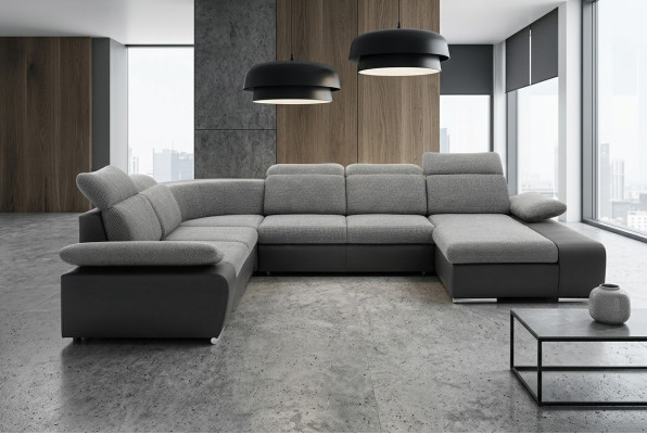 Corner sofa U-shape corner couch sofa couches upholstery sleep function couch