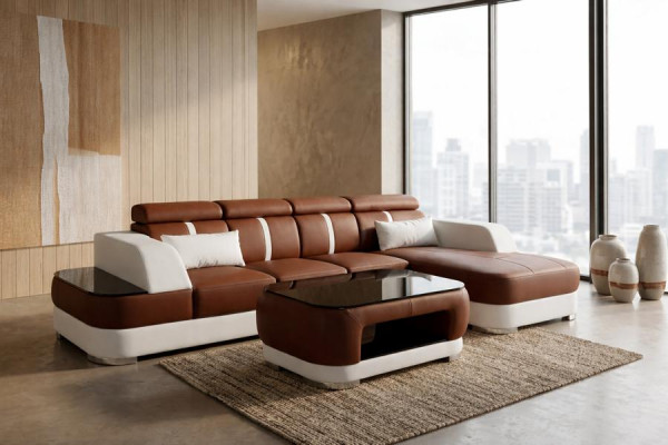 Design corner sofa L-shape sofa couch upholstered sleeper sofa bed function fabric