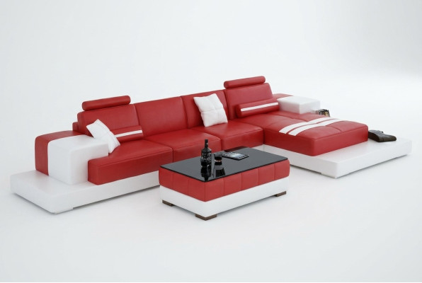 Exclusive Elegant L-Shaped Corner Sofa Red Design for Stylish Living Spaces