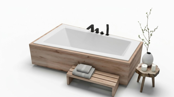 Bathtub corner bathtub bathroom built-in bathtubs acrylic design