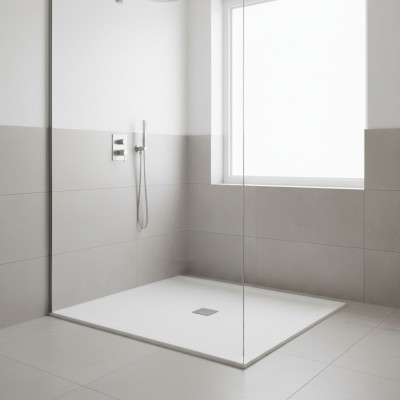 Shower tray Shower basin Shower Acrylic tub Decorative White Shower tray Flat