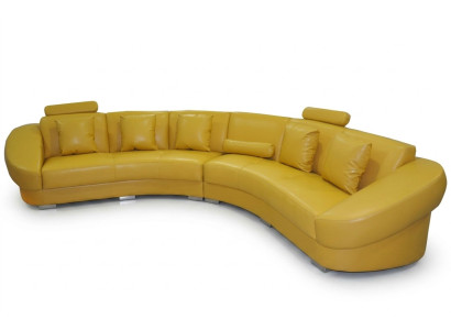 Round corner sofa with USB upholstery XXL big round couches living landscape U-shape new