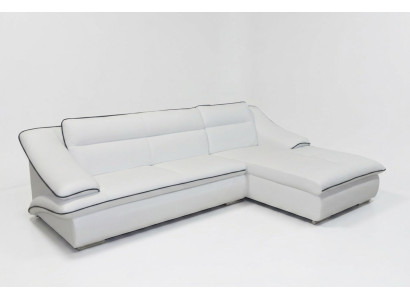 Corner sofa leather with USB, corner suite corner landscape upholstery design living L shape