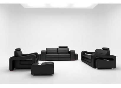 Designer leather sofa suite, USB sofa seat upholstery set 3+2+1 sets