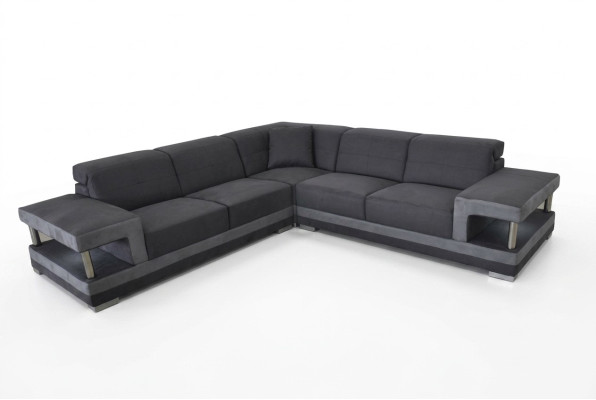 Leather corner sofa with USB upholstery living area luxury suite corner sofas couches