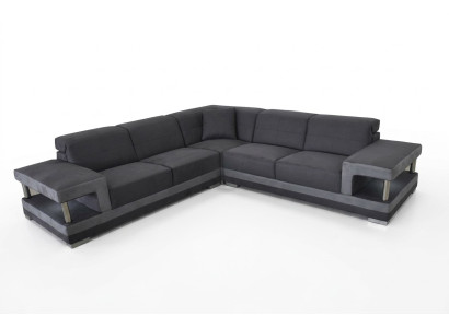 Leather corner sofa with USB upholstery living area luxury suite corner sofas couches