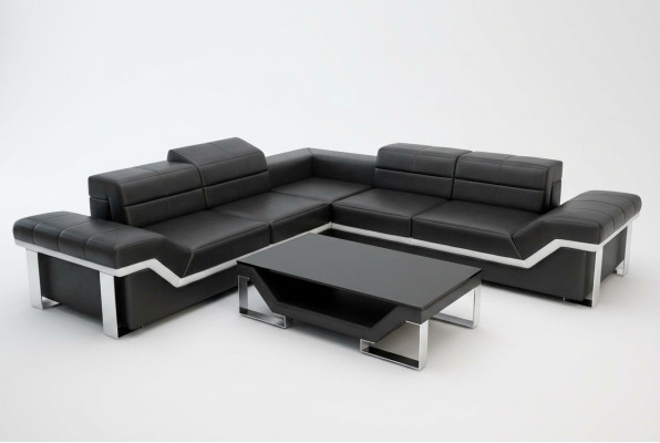 Leather sofa USB living landscape corner sofa corner suite design sofa couch K5007B new