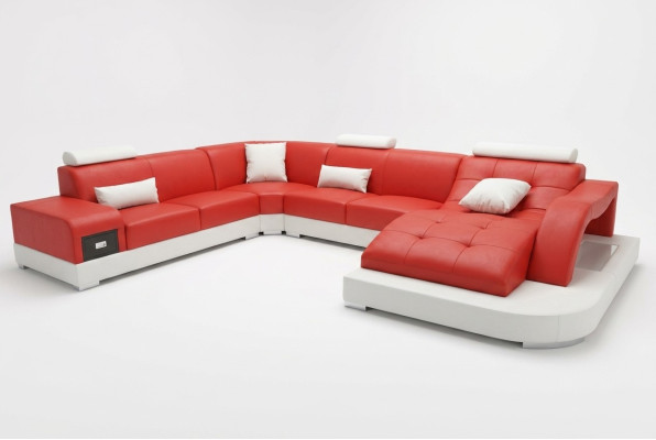 Leather Corner Sofa Corner Living Landscape Set Design Modern Couch New Sofas USB New