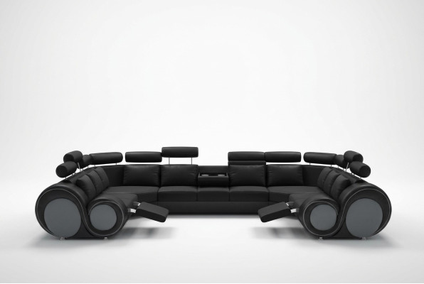 Design corner sofa with USB upholstery seat corner set sofas leather textile L-shape