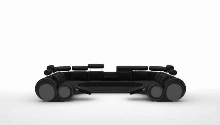 Designer XXL living area sofa with USB couch upholstery corner sofa textile fabric new