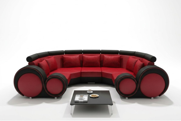 Living landscape textile couch microfiber upholstery suite XXL new sofa fabric USB