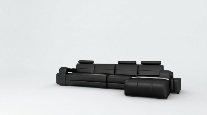 Leather sofa corner sofa + USB couch design living landscape upholstery suite L-shaped sofa