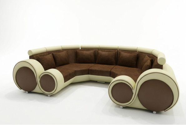 Corner sofa + USB living area U-shape textile big XXL corner sofa fabric textile sofa new