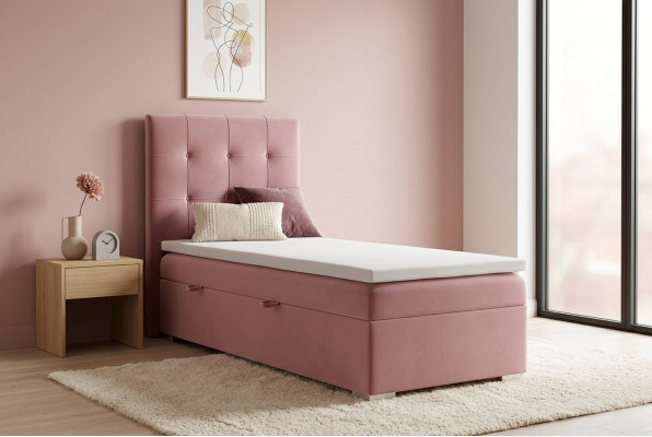 Luxury Box Spring Bed Hotel Upholstered Bed Base Function 90x200cm