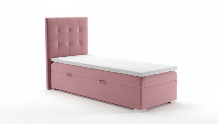 Luxury Box Spring Bed Hotel Upholstered Bed Base Function 90x200cm