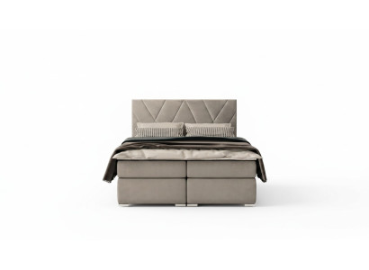 Chesterfield bedroom box spring bed double upholstered beds box function