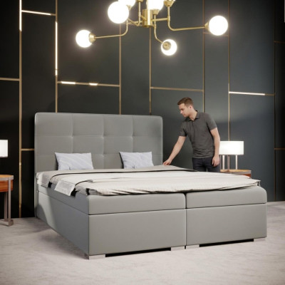 Chesterfield Boxspring Bed Hotel Double Complete Set Mattress Topper Beds New