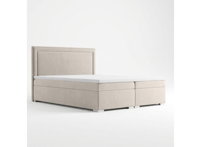 Box spring bed hotel double luxury beds upholstered storage bed function 180x200 cm