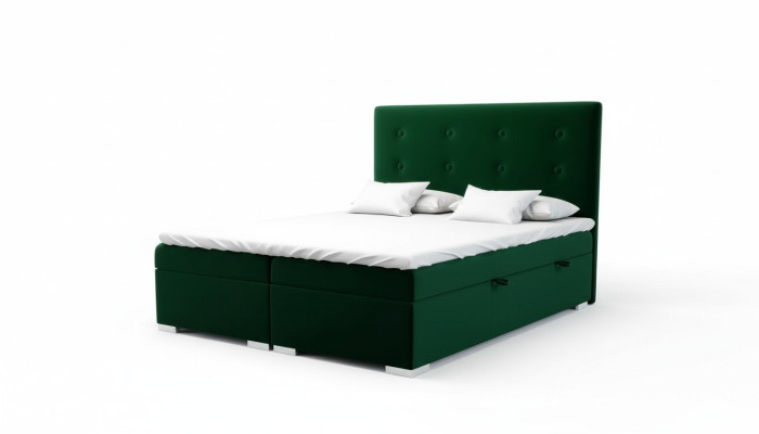 Box spring bed hotel double bed textile luxury beds upholstered storage box function