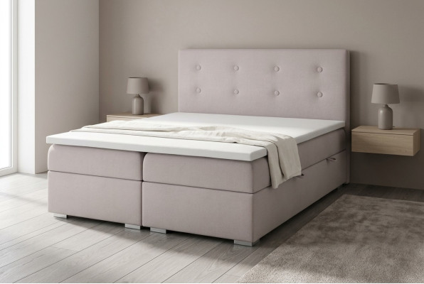 Bed frame function box spring hotel double complete set topper mattress beds