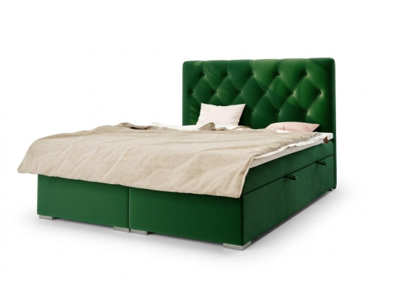 Chesterfield Box Spring Bed Hotel Double Complete Set Mattress Topper Beds New