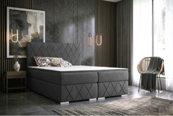 Double bed complete set mattress box spring topper beds function box hotel