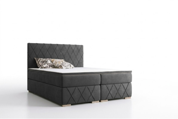 Double bed complete set mattress box spring topper beds function box hotel