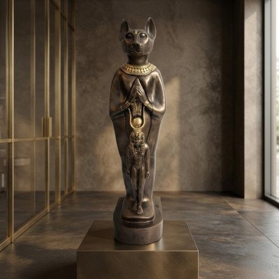 Sculpture Egypt Goddess Cat Bastet Statues Egyptian Statue Figures Pharaoh