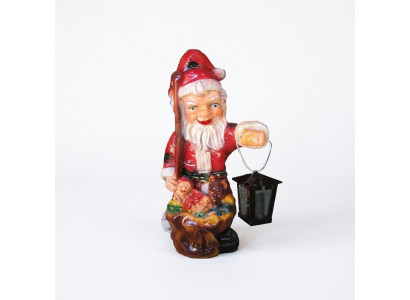 Santa Claus figure statue outdoor light decoration Saint Nicholas sculpture 32cm new