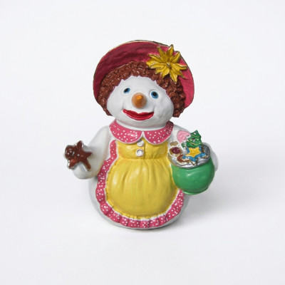 Snowman Figure Statue Decor Figures Decor Sculpture 32cm Winter New Statues New