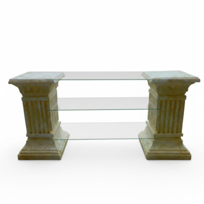 RTV Regal Column Sculptures 130x29cm Statues TV Living Room Shelves New