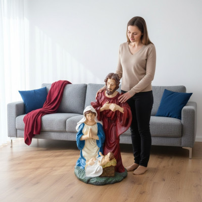 Maria and Joseph Child Jesus Figure Statue Figures Sculptures Statues 82cm N82 New