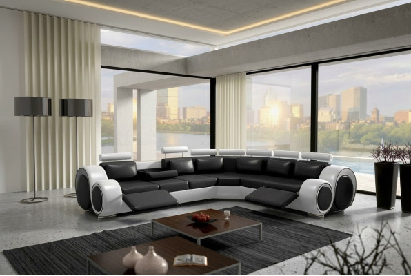 Berlin Corner Sofa with USB Upholstery Living Landscape Corner Set Relax Function