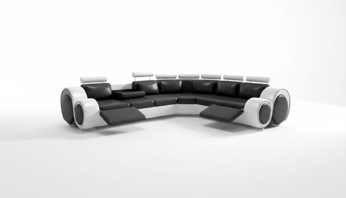 Berlin Corner Sofa with USB Upholstery Living Landscape Corner Set Relax Function